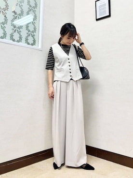 「アイテム（その他アウター）」を使った、MIYAZAKIさん（レディース・158cm）の夏コーディネート