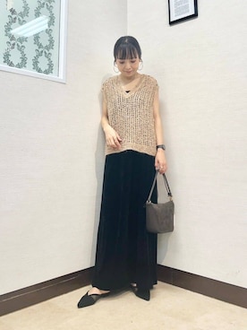「アイテム（ワンピース）」を使った、MIYAZAKIさん（レディース・158cm）の秋コーディネート