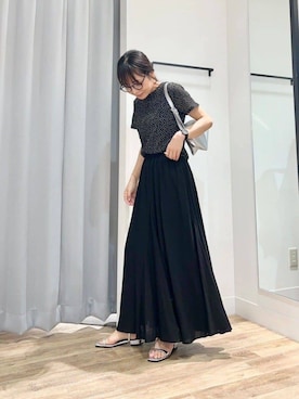 「Gready Brilliant（グレディブリリアン）のアイテム（サンダル）」を使った、MIYAZAKIさん（レディース・158cm）の夏コーディネート