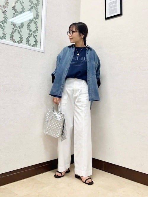 Gready Brilliant Ｒｉｓｌｅｙデニムシャツ Gready Brilliant｜シアーデニムフリルシャツ | Rakuten Fashion