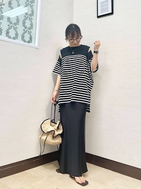 「アイテム（サングラス）」を使った、MIYAZAKIさん（レディース・158cm）の夏コーディネート