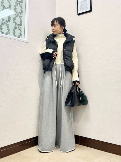 セール】スタンリブバイカラーハイネックニット（ニット/セーター