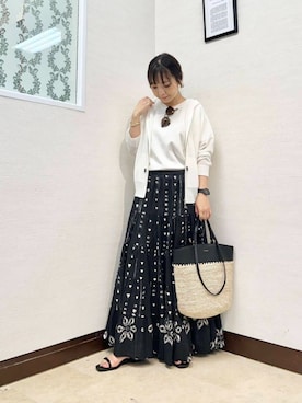「大人カジュアルコーデ」｜「アイテム（パーカー）」を使った、MIYAZAKIさん（レディース・158cm）の夏コーディネート