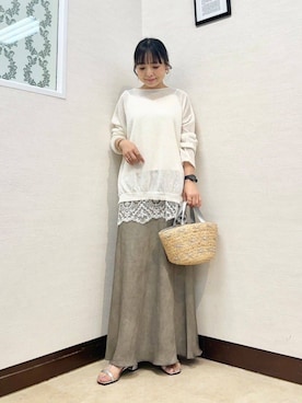 「Gready Brilliant（グレディブリリアン）のアイテム」を使った、MIYAZAKIさん（レディース・158cm）の春コーディネート