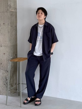 yasu（GLOBALWORK）さん（メンズ・175cm）の夏コーディネート