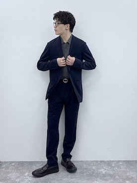 「テーパードパンツ」｜yasu（GLOBALWORK）さん（メンズ・175cm）の春コーディネート
