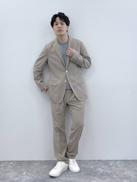 「テーパードパンツ」｜yasu（GLOBALWORK）さん（メンズ・175cm）の春コーディネート