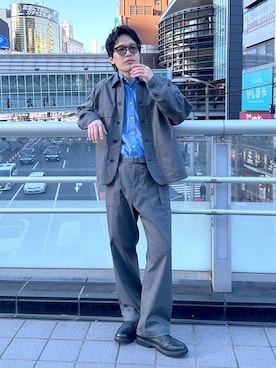 「GLOBAL WORK（グローバルワーク）の調光アソートサングラス/283839（サングラス、ブラック系）」を使った、yasu（GLOBALWORK）さん（メンズ・175cm）の冬コーディネート