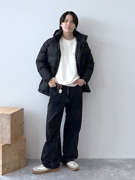 「アイテム（ダウンジャケット/コート）」を使った、yasu（GLOBALWORK）さん（メンズ・175cm・20代）の秋コーディネート