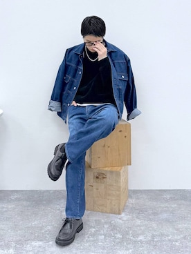 「デート/ロマンティック」｜「アイテム（その他シューズ）」を使った、yasu（GLOBALWORK）さん（メンズ・175cm）の冬コーディネート