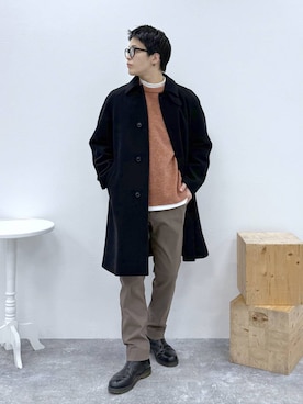 「デート/ロマンティック」｜「アイテム（ジャケット/アウター）」を使った、yasu（GLOBALWORK）さん（メンズ・175cm）の冬コーディネート