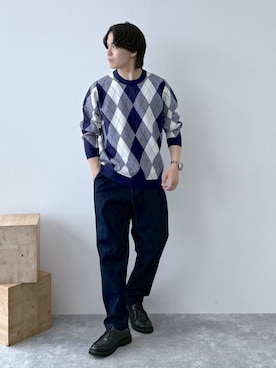 「デート/ロマンティック」｜「アイテム（その他シューズ）」を使った、yasu（GLOBALWORK）さん（メンズ・175cm）の秋コーディネート