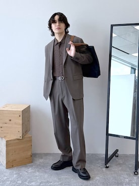 「GLOBAL WORK（グローバルワーク）のアイテム（テーラードジャケット）」を使った、yasu（GLOBALWORK）さん（メンズ・175cm）の秋コーディネート