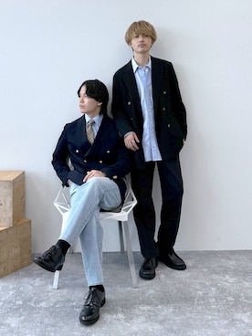 「アイテム（フォーマルスーツ/小物）」を使った、yasu（GLOBALWORK）さん（メンズ・175cm・20代）の秋コーディネート