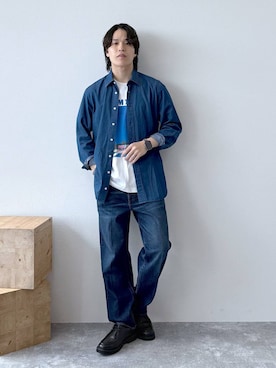 「アイテム（その他シューズ）」を使った、yasu（GLOBALWORK）さん（メンズ・175cm・20代）の秋コーディネート