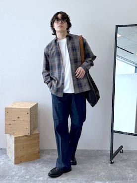 「アイテム（その他シューズ）」を使った、yasu（GLOBALWORK）さん（メンズ・175cm）の夏コーディネート