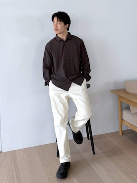 「GLOBAL WORK（グローバルワーク）のアイテム（パンツ）」を使った、yasu（GLOBALWORK）さん（メンズ・175cm）の秋コーディネート