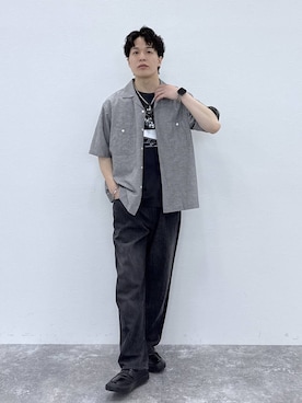 「GLOBAL WORK（グローバルワーク）の調光アソートサングラス/283839（サングラス、ブルー系）」を使った、yasu（GLOBALWORK）さん（メンズ・175cm）の春コーディネート