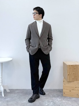 「デート/ロマンティック」｜「アイテム（その他シューズ）」を使った、yasu（GLOBALWORK）さん（メンズ・175cm）の冬コーディネート