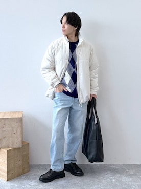 「アイテム（その他シューズ）」を使った、yasu（GLOBALWORK）さん（メンズ・175cm・20代）の秋コーディネート