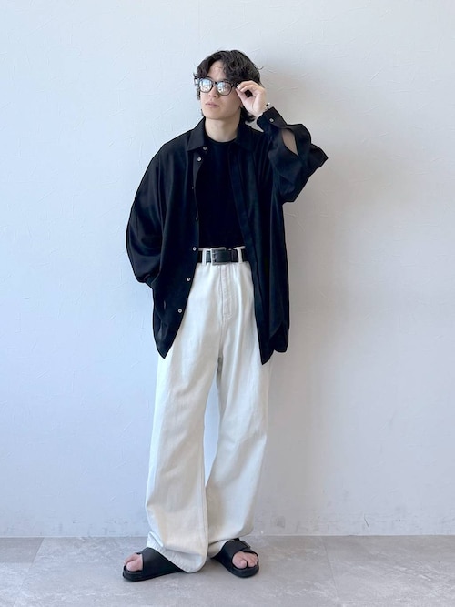 STERNBERG ジーンズ ノータックデニムワイドパンツ メンズ
