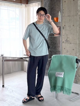 yasu(GLOBALWORK)さん(メンズ・175cm)の夏コーディネート