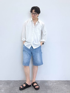 yasu（GLOBALWORK）さん（メンズ・175cm）の夏コーディネート