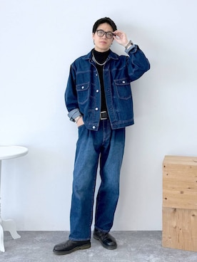 「GLOBAL WORK（グローバルワーク）のUNISEX/ステンレスチェーンネックレス/583411（ネックレス）」を使った、yasu（GLOBALWORK）さん（メンズ・175cm）の秋コーディネート