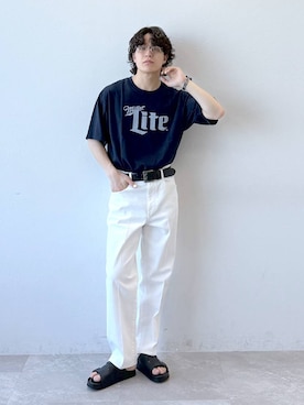 yasu（GLOBALWORK）さん（メンズ・175cm）の夏コーディネート