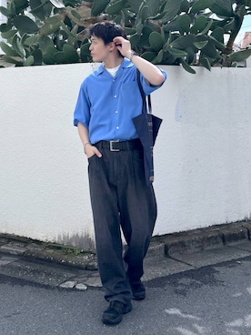 「GLOBAL WORK（グローバルワーク）のUNISEX/ステンレスデザインブレスレット/289708（ブレスレット、シルバー系）」を使った、yasu（GLOBALWORK）さん（メンズ・175cm）の夏コーディネート