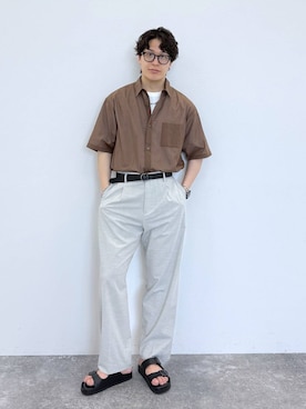 yasu（GLOBALWORK）さん（メンズ・175cm）の春コーディネート