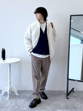 「アイテム（その他シューズ）」を使った、yasu（GLOBALWORK）さん（メンズ・175cm）の秋コーディネート