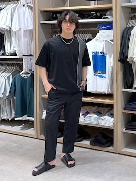 「GLOBAL WORK（グローバルワーク）のアイテム（シューズ）」を使った、yasu（GLOBALWORK）さん（メンズ・175cm）の夏コーディネート