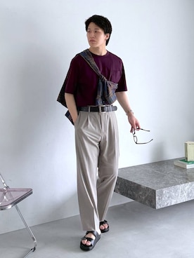 yasu(GLOBALWORK)さん(メンズ・175cm)の夏コーディネート