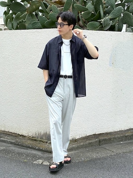 「GLOBAL WORK（グローバルワーク）のアイテム（アクセサリー）」を使った、yasu（GLOBALWORK）さん（メンズ・175cm）の夏コーディネート