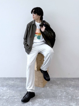 「アイテム（その他シューズ）」を使った、yasu（GLOBALWORK）さん（メンズ・175cm・20代）の秋コーディネート