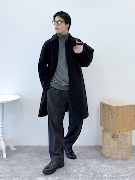 「アイテム（その他シューズ）」を使った、yasu（GLOBALWORK）さん（メンズ・175cm・20代）の冬コーディネート