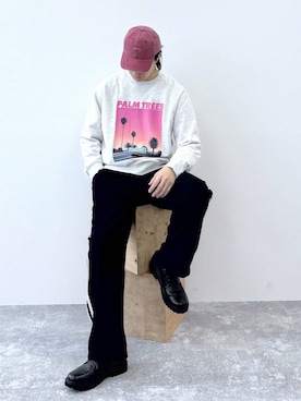 「アイテム（その他シューズ）」を使った、yasu（GLOBALWORK）さん（メンズ・175cm）の秋コーディネート