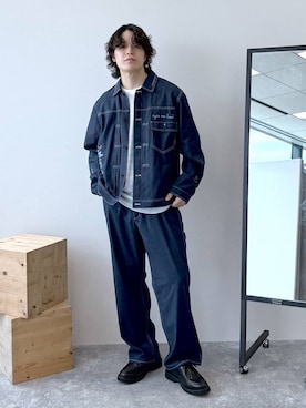 「アイテム（その他シューズ）」を使った、yasu（GLOBALWORK）さん（メンズ・175cm）の夏コーディネート
