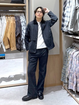 「アイテム（ミリタリージャケット）」を使った、yasu（GLOBALWORK）さん（メンズ・175cm・20代）の秋コーディネート