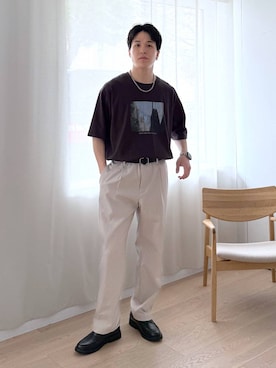 「GLOBAL WORK（グローバルワーク）のアイテム（アクセサリー）」を使った、yasu（GLOBALWORK）さん（メンズ・175cm）の夏コーディネート