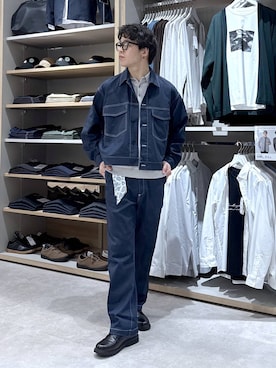 「GLOBAL WORK（グローバルワーク）のアイテム（ジャケット/アウター）」を使った、yasu（GLOBALWORK）さん（メンズ・175cm）の春コーディネート