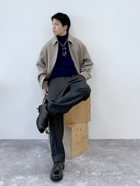 「アイテム（その他シューズ）」を使った、yasu（GLOBALWORK）さん（メンズ・175cm・20代）の秋コーディネート