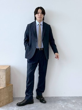 「アイテム（フォーマルスーツ/小物）」を使った、yasu（GLOBALWORK）さん（メンズ・175cm・20代）の秋コーディネート