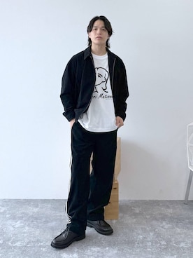 「アイテム（その他シューズ）」を使った、yasu（GLOBALWORK）さん（メンズ・175cm）の秋コーディネート