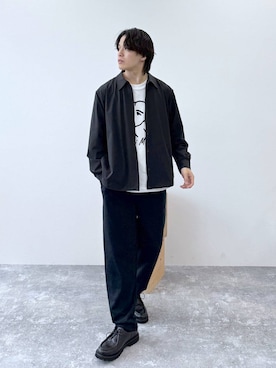 「アイテム（その他シューズ）」を使った、yasu（GLOBALWORK）さん（メンズ・175cm・20代）の秋コーディネート