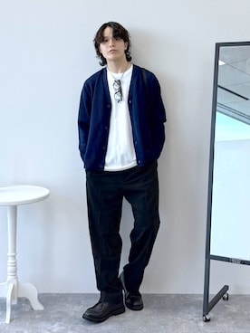「アイテム（その他シューズ）」を使った、yasu（GLOBALWORK）さん（メンズ・175cm）の秋コーディネート