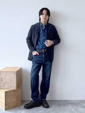 「アイテム（その他シューズ）」を使った、yasu（GLOBALWORK）さん（メンズ・175cm・20代）の秋コーディネート