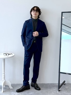 「GLOBAL WORK（グローバルワーク）のアイテム（テーラードジャケット）」を使った、yasu（GLOBALWORK）さん（メンズ・175cm）の秋コーディネート