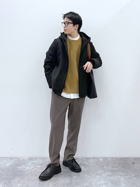 「アイテム（その他シューズ）」を使った、yasu（GLOBALWORK）さん（メンズ・175cm・20代）の冬コーディネート
